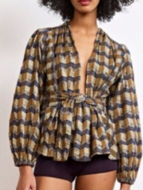 Ace&Jig Brooke Tie Jacket Casino Gold XXS